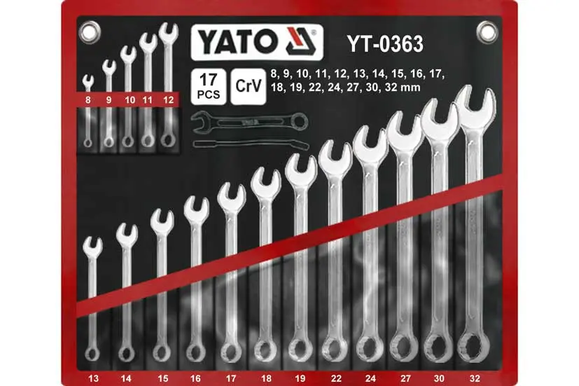  YT-0363 17pcs 8-32mm  طقم شق مسنن